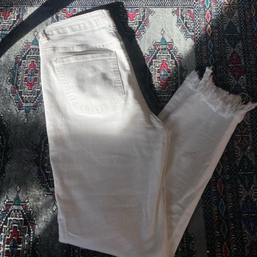Harper Women's High Rise Cream Jeans